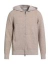 Become Man Cardigan Beige Size 44 Virgin Wool In Sand