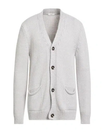 Become Man Cardigan Light Grey Size 46 Acrylic, Wool, Alpaca Wool, Viscose