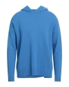 Become Man Sweater Azure Size 42 Wool, Polyamide In Blue