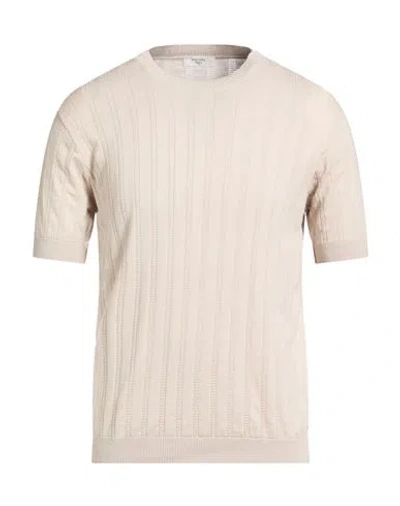 Become Man Sweater Beige Size 42 Cotton In Brown