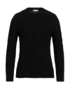 Become Man Sweater Black Size 46 Acrylic, Wool, Polyester, Polyamide, Elastane