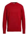 Become Man Sweater Brick Size 42 Merino Wool, Acrylic In Red