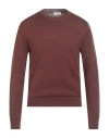 Become Man Sweater Brown Size 40 Virgin Wool, Acrylic In Brown