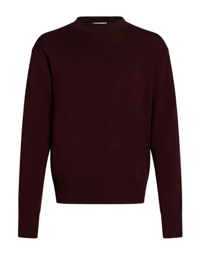 Become Man Sweater Burgundy Size 42 Wool, Viscose, Polyamide, Cashmere In Red