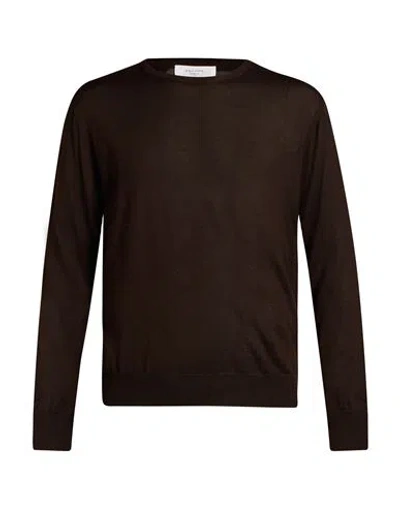 Become Man Sweater Dark Brown Size 42 Merino Wool, Acrylic