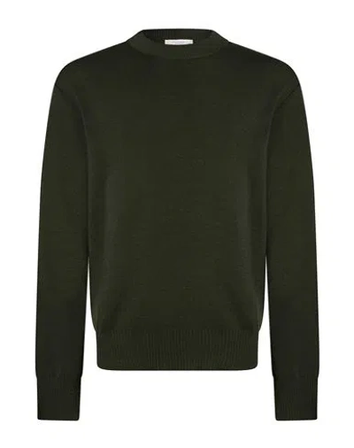 Become Man Sweater Dark Green Size 40 Wool, Viscose, Polyamide, Cashmere
