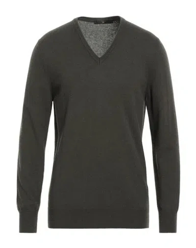 Become Man Sweater Dark Green Size 44 Merino Wool, Viscose, Polyamide, Cashmere