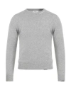 Become Man Sweater Grey Size 38 Wool, Viscose, Polyamide, Cashmere In Gray