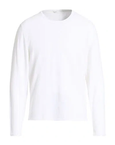 Become Man Sweater Ivory Size 36 Cotton In White
