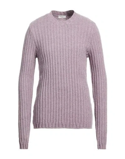 Become Man Sweater Lilac Size 46 Polyamide, Acrylic, Merino Wool In Purple