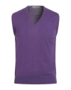 Become Man Sweater Mauve Size 38 Cotton In Purple