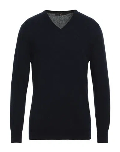 Become Man Sweater Midnight Blue Size 44 Merino Wool, Viscose, Polyamide, Cashmere