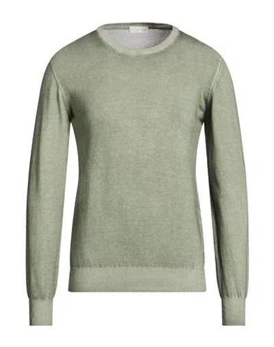 Become Man Sweater Military Green Size 38 Cotton