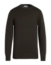 Become Man Sweater Military Green Size 40 Merino Wool, Acrylic In Green
