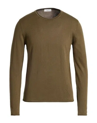 Become Man Sweater Military Green Size 42 Cotton