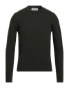 Become Man Sweater Military Green Size 46 Wool, Polyamide In Green
