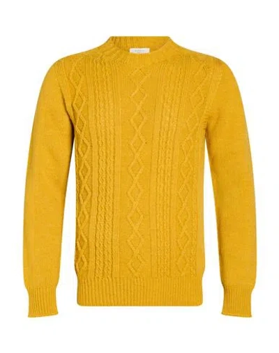 Become Man Sweater Mustard Size 38 Acrylic, Polyester In Yellow