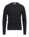 Become Man Sweater Navy Size 46 Virgin Wool In Blue