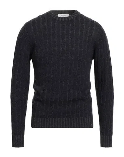 Become Man Sweater Navy Size 46 Virgin Wool In Blue