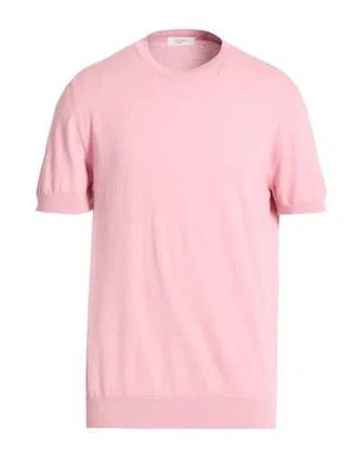 Become Man Sweater Pink Size 42 Post-consumer Recycled Cotton, Cotton