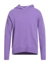 Become Man Sweater Purple Size 40 Wool, Polyamide In Purple