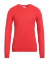 Become Man Sweater Red Size 38 Merino Wool, Viscose, Polyamide, Cashmere