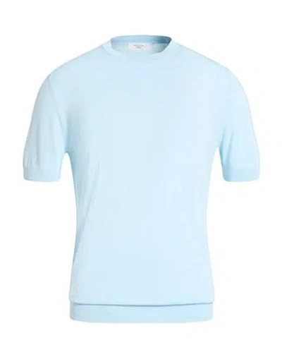 Become Man Sweater Sky Blue Size 40 Cotton