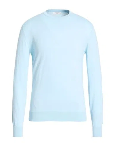 Become Man Sweater Sky Blue Size 40 Cotton