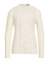 Become Man Sweater White Size 46 Acrylic, Wool, Polyester, Polyamide, Elastane