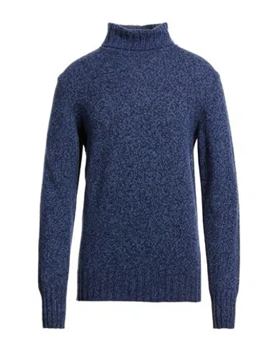 Become Man Turtleneck Blue Size 42 Wool, Polyamide