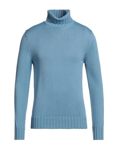 Become Man Turtleneck Light Blue Size 44 Merino Wool, Acrylic