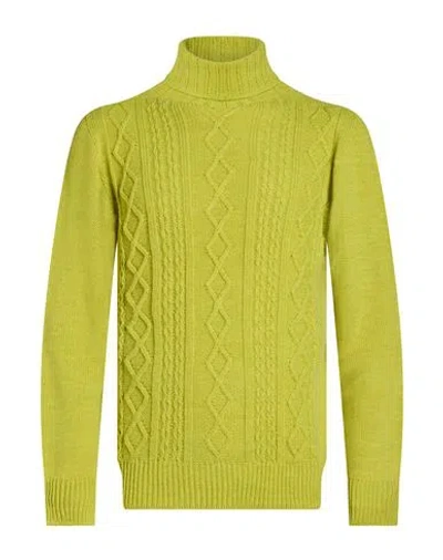 Become Man Turtleneck Lime Green Size 42 Acrylic, Polyester