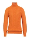 Become Man Turtleneck Orange Size 44 Acrylic, Polyester In Orange