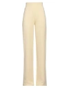 Become One Woman Pants Pastel Yellow Size L Polyester, Elastane