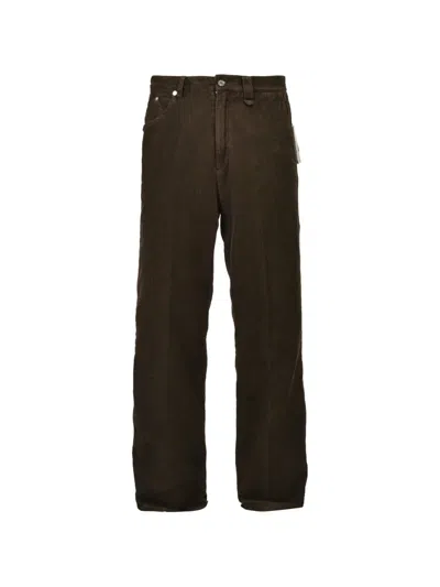 Bed J.w. Ford Logo-patch Corduroy Trousers In Brown