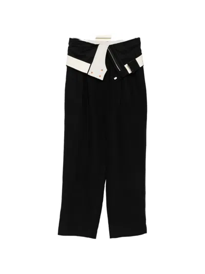 Bed J.w. Ford Two Waists Trousers In Black