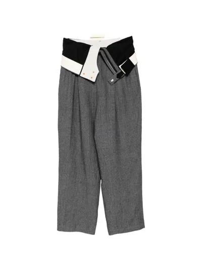 Bed J.w. Ford Two Waists Trousers In Gray