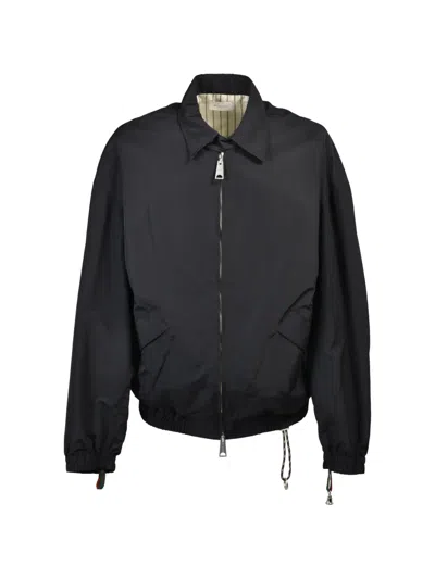 Bed J.w. Ford Zip-up Bomber Jacket In Black