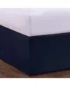 Bed Maker's Magic Skirt Tailored Queen Bed Skirt In Navy