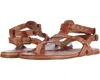 Bed Stã¼ Bed Stã.25 Moon F373152-915 Thong Women's Tan Dip Dye Leather Sandals Gal2075 In Brown