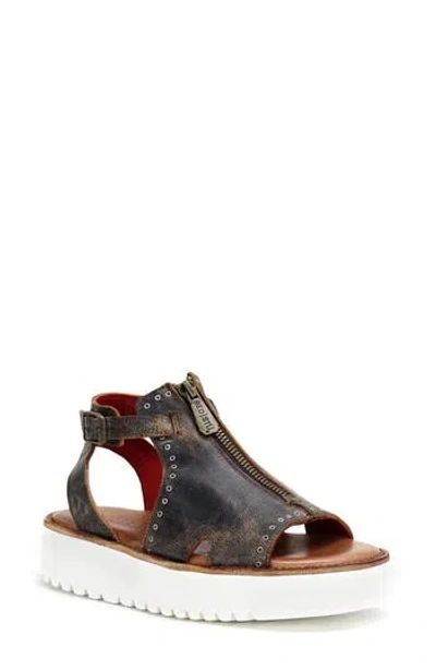 Bed Stu Clancy Platform Sandal In Black Lux