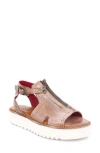 Bed Stu Clancy Platform Sandal In Tan Rustic
