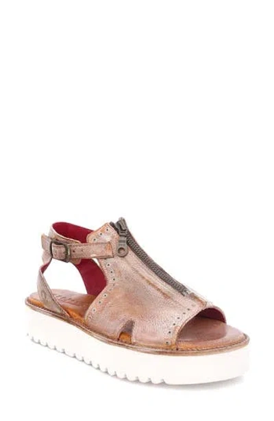 Bed Stu Clancy Platform Sandal In Tan Rustic