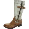 Bed Stu Gogo  Womens Leather Buckle Mid-calf Boots In Multi