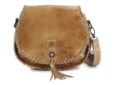 Bed Stu Half Moon Leather Crossbody Bag In Brown