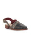 Bed Stu Join Pointed-toe Flat In Black