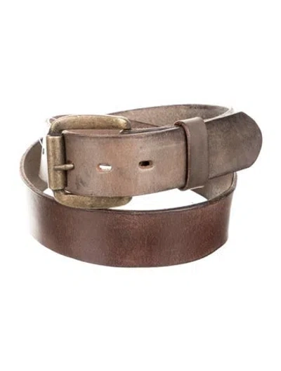 Pre-owned Bed Stu Leather Belt In Brown