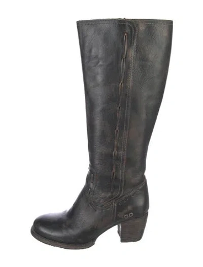 Pre-owned Bed Stu Leather Boots In Black
