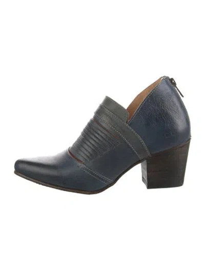 Pre-owned Bed Stu Leather Boots In Blue
