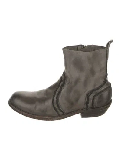 Pre-owned Bed Stu Leather Boots In Gray